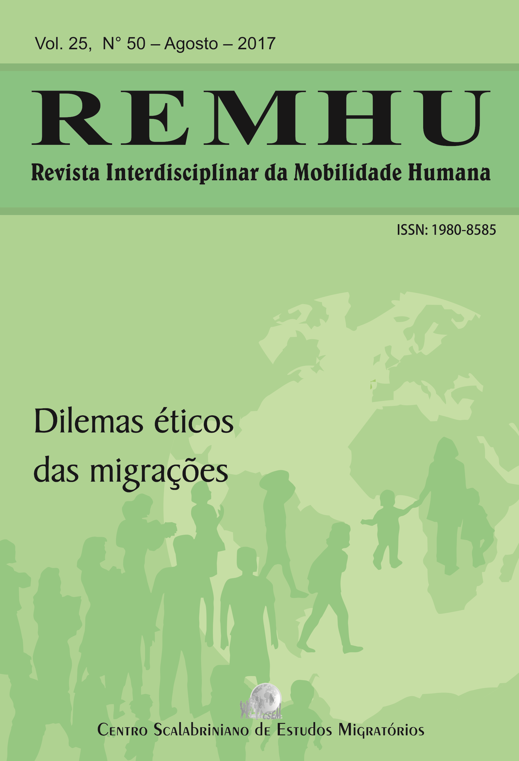 					Visualizar v. 25 n. 50 (2017): REMHU: "Dilemas éticos das migrações"
				