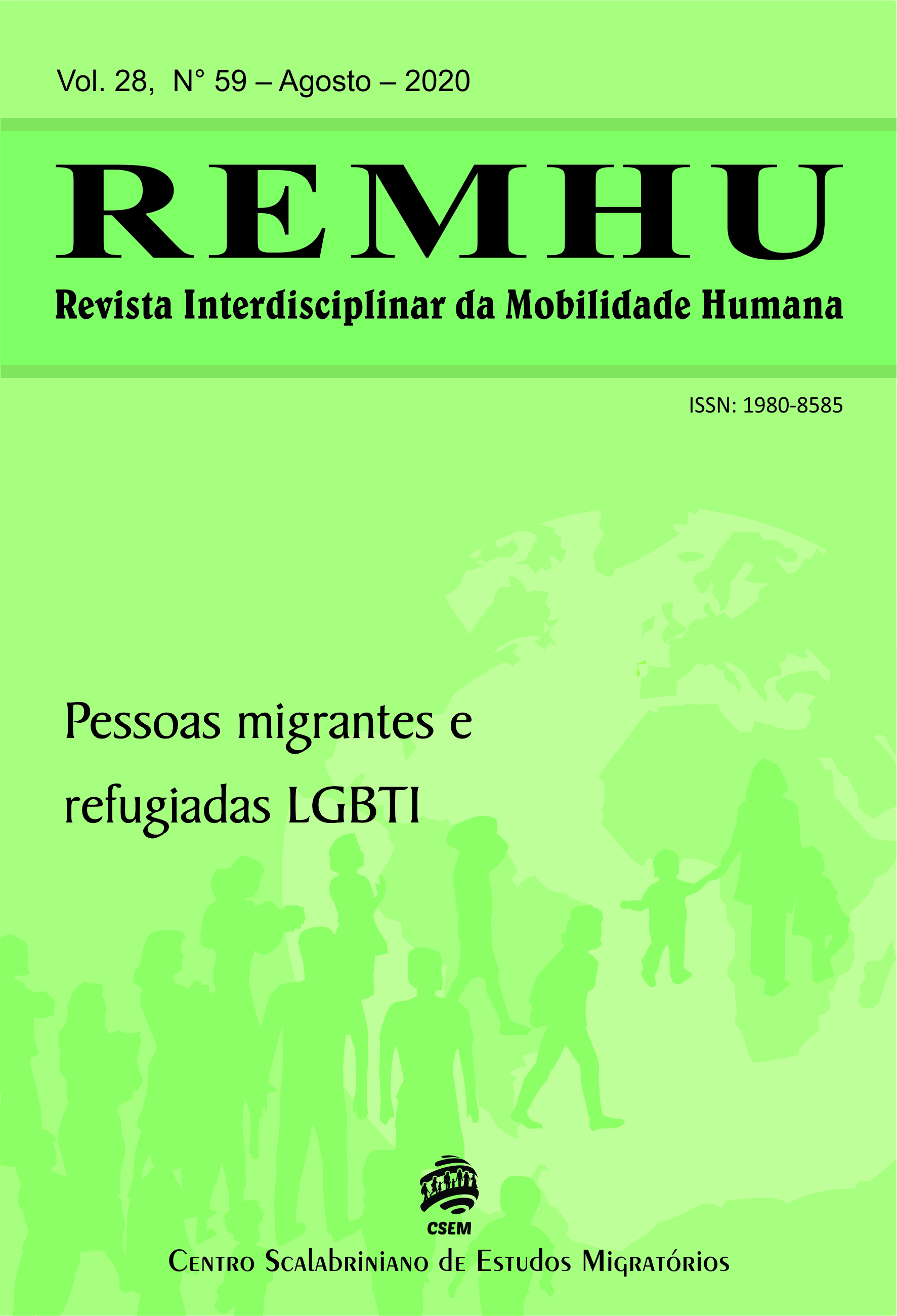 					Visualizar v. 28 n. 59 (2020): Pessoas migrantes e refugiadas LGBTI
				